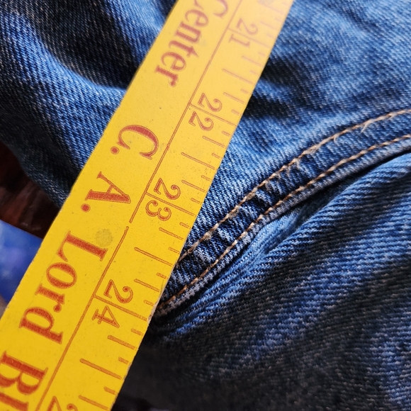 Levis Signature Gold Denim Blue Jean Jacket Mens Large - Picture 10 of 16